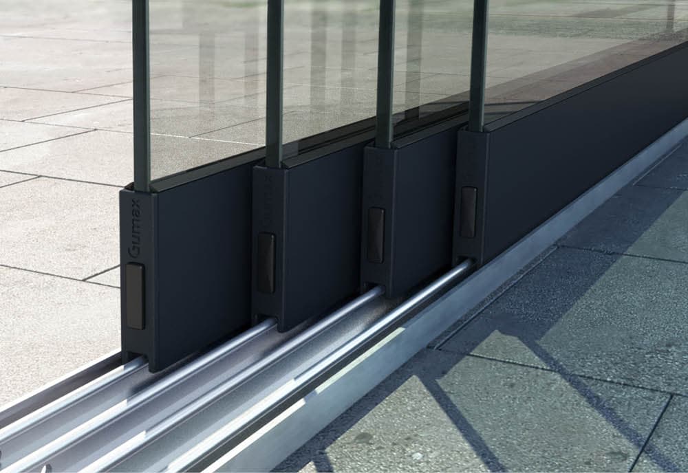 Configure glass sliding door